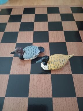 Vintage 1980s Mallard Duck Pencil Sharpeners – Set of 2 Collectible Figurines